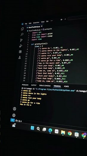 I wanna da.. #ai #coding #music #python