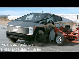 2024-2025 Tesla Cybertruck NHTSA MDB Side Crash Test