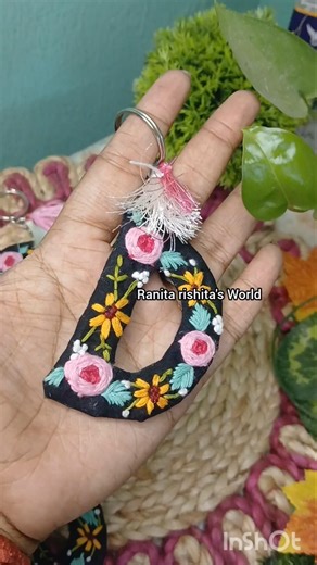 Handmade keychain ||embroidery keychain #keychain #diy #claybracelet #embroidery #viralreels #viral