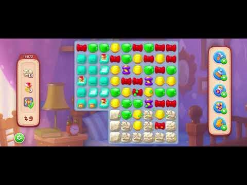 Homescapes puzzle level 18072 solved easily