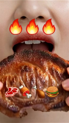 I ate meat. #asmr #relaxing #food