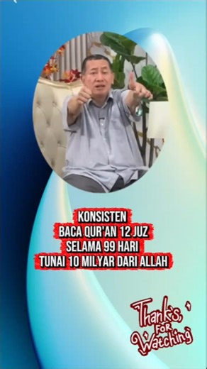 Konsisten Baca Qur'an 12 Juz Selama 99 Hari Tunai 10 Milyar Dari Allah @TamuRDAYTestimoni