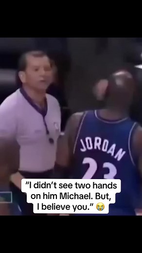This exchange between MJ and the ref 😭 #michaeljordan #ref #nba | nba