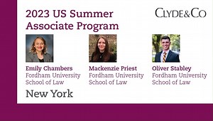 US Summer Associate Program | Clyde & Co