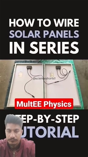 Solar Panel Series Connection#shortsfeed #experiment #batterychargercircuit
