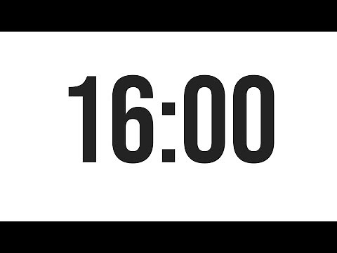 16 MINUTE TIMER - COUNTDOWN TIMER (MINIMAL)