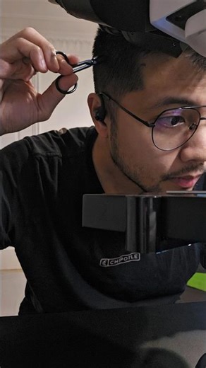 Hair follicles under the microscope.