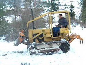 Case 350 Dozer in motion