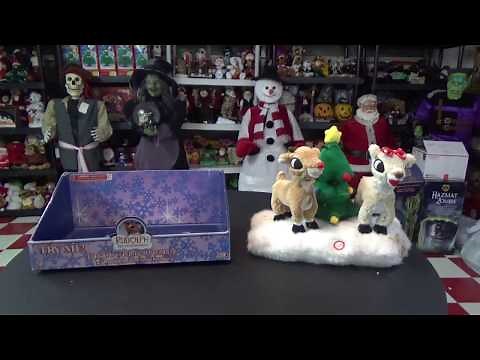 Gemmy Christmas Animated "Rudolph & Clarice" Scene