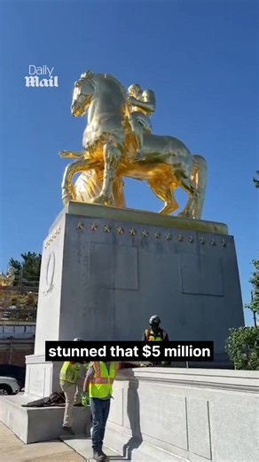 Trump DC statues covered in 23-carat gold worth $5 million