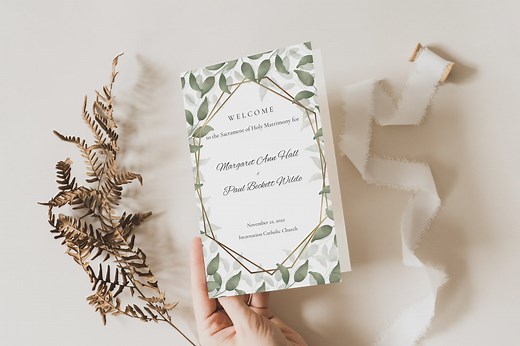 Catholic Wedding Program Template, Liturgy Only, Without Mass, Editable Digital Download Printable, Catholic Church Wedding Ceremony Only - Etsy