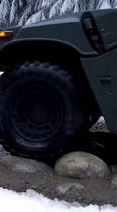 Snow on the sides. Mud under the tires. Built to keep moving—no matter what #Humvee #ExtremeOffRoad #WinterOffRoad #SnowTrail #OffRoadLife #4x4Adventure #MilitaryGrade | RockRage Offroad