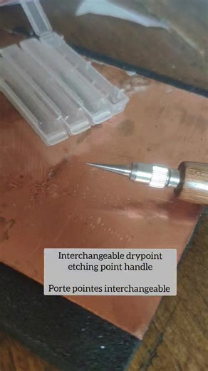 Interchangeable drypoint / etching point Available on Www.matthieucoulanges.fr | Matthieu Coulanges