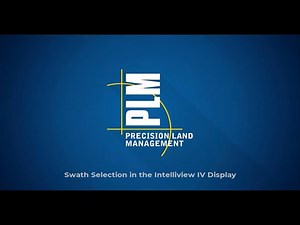 Swath selection in the Intelliview IV Display