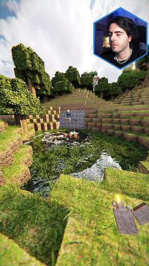 Colorful TNTs vs Water in Ultra Realistic Minecraft RTX