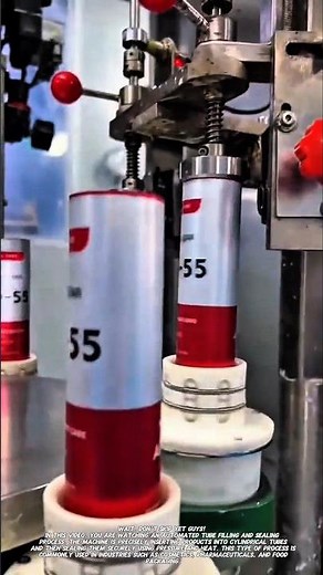 Automatic Tube Filling & Sealing Machine | Satisfying Industrial Process.