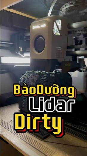 The Micro Lidar camera lens seems to ne dirty Please clean the lens | Bambu Lab X1C #in3d #bambulab