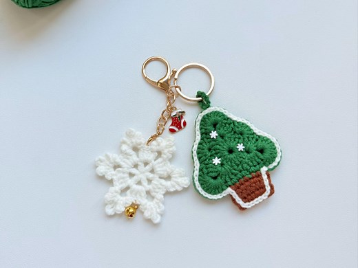 圣诞树挂件钩织视频教程