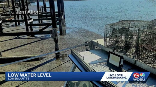 Here's why you are seeing record-low water levels along the Gulf Coast