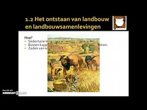2. Het ontstaan van landbouw en landbouwsamenlevingen