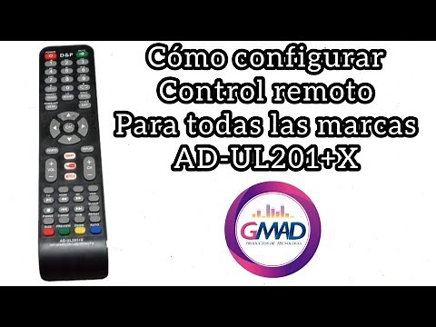 Configure AD-UL201+X Universal Remote Control for Any Updated TV