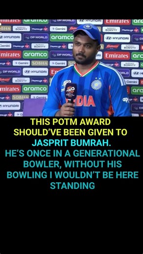 THIS POTM AWARD SHOULD’VE BEEN GIVEN TO JASPRIT BUMRAH.