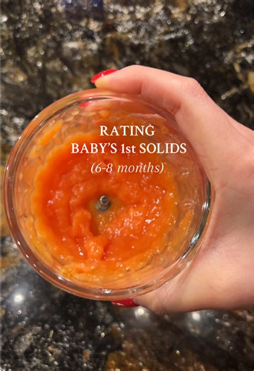 who knew babies reactions to trying their first solids are priceless 😂 what foods did your baby like the most and like the least during the beginning? Mine loves papaya, avocado, banana (not featured). I’m planning to try some baby led weaning next. Comment below for any tips and recs! 💕 #babyfood #momsoftiktok #babypuree #babyfoodideas #firsttimemom