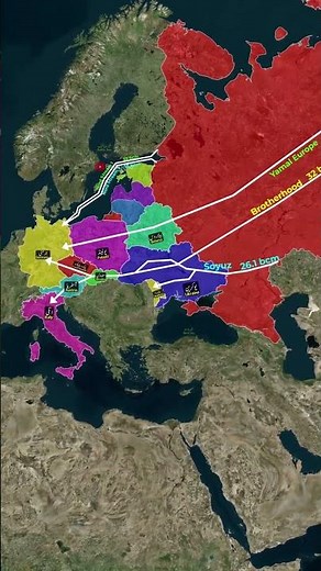 4 Major Gas Transit Routes From Russia to Europe