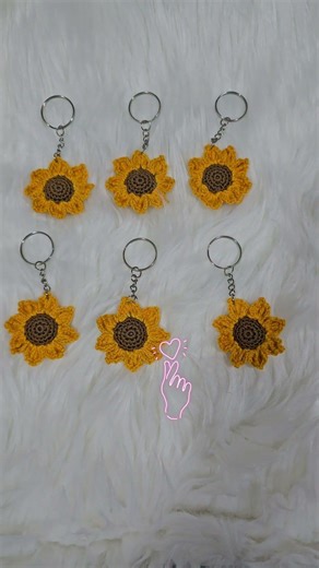 cute sunflower keychain orders #shorts