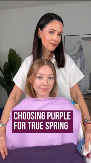 Julia Dobkine on Instagram: "🍇 Purple is one of the trendiest colors of Fall 2025 — but here’s the catch: not every purple works for everyone. Your seasonal palette defines which shade of purple will actually enhance your features instead of overwhelming them: 👉 For Winters — think icy violet, royal purple, and plum. 👉 For Summers — soft lavender, mauve, or dusty lilac. 👉 For Autumns — deep aubergine, blackberry, or warm reddish purples. 👉 For Springs — orchid, periwinkle, or brighter fresh