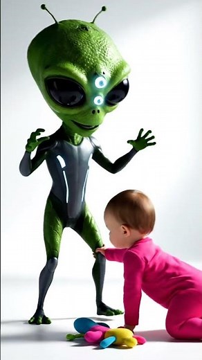 Alien Meets Baby | Sweetest Playtime in the Room