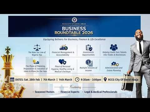 Substance Use Disorder & Addiction Recovery | Dr. Eyimofe Ajadi | RCCG Business Round Table 2026