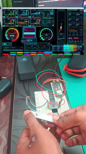 HX-711 Sensor Testing with ESP32S3. #cansat #trading #electrical