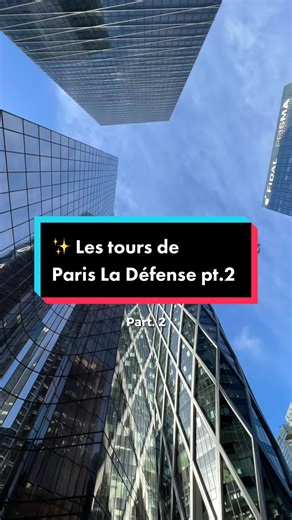 Partie 2 des tours emblématiques de Paris La Défense ! Elles sont belles, non ? 😎 #parisladefense #ladefense #towers #tours #architecture #skyline #building #aesthetic