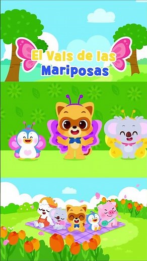 #shorts | El Vals de las Mariposas 🦋✨ | Canciones Infantiles | Lotty Friends