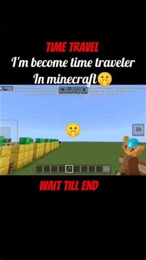 I'm become time traveler 🤫#minecraft #gaming #shorts