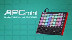 AKAI Professional APC Mini MK2 - USB MIDI Pad Controller for Clip Launching with Ableton Live Lite, 64 RGB Pads & Professional APC Key 25 MK2-25-Key USB MIDI Keyboard Controller