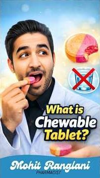 What is a Chewable Tablet? #ChewableTablet #MedicalAwareness #Shorts
