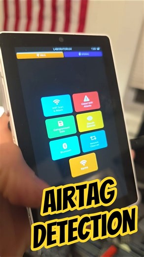 Airtag Detection With The M5stack Tab5 #m5stack #lab5 #esp32