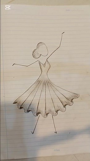 "Simple Pencil Sketch of a Ballerina | Easy Drawing Tutorial for Beginners"#drawing #art #usa