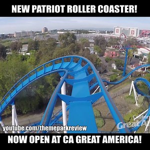 35K views · 655 reactions | New Patriot roller coaster now open at California's Great America! | Theme Park Review | Facebook