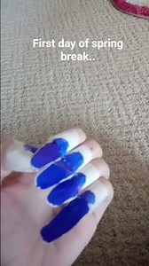 First day of spring break nails. #nails #spring #bored #nailart
