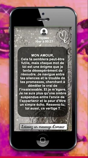 CHAQUE MOT DE TOI • Des mots doux et des bisous 💋