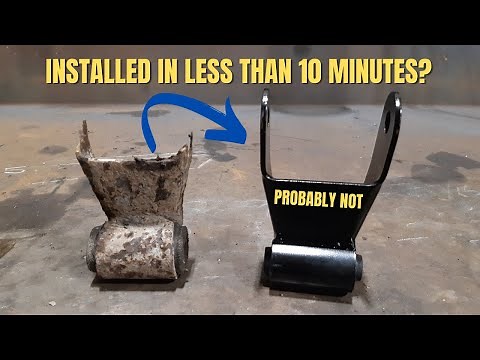 10 minute challenge! Rusty Chevy Shackle replacement