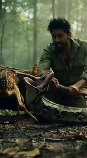 Man Saves Baby Deer from Python Attack 😱🦌🐍 | Last-Second Rescue