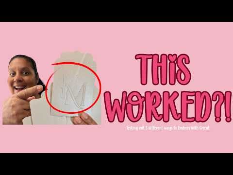 Cricut Can’t Emboss… So I Tried 3 Hacks Instead - Debossing Tip Not Needed - BEGINNER FRIENDLY!