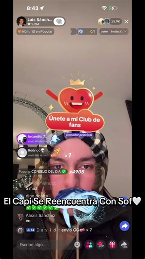 El Capi Se Reencuentra Con Sof🤍#luissanchez #fyp