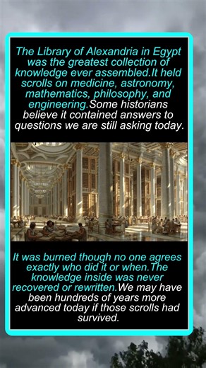 The Lost Secrets of Alexandria's Ancient Library