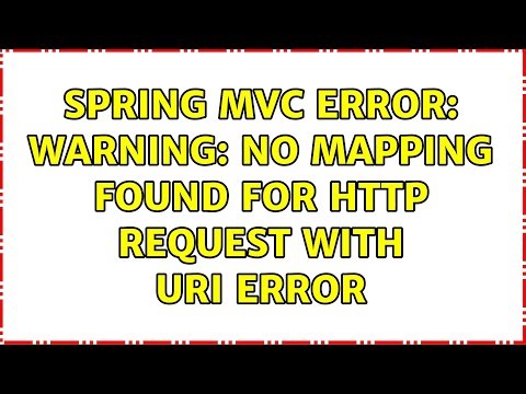Spring MVC error: WARNING: No mapping found for HTTP request with URI error