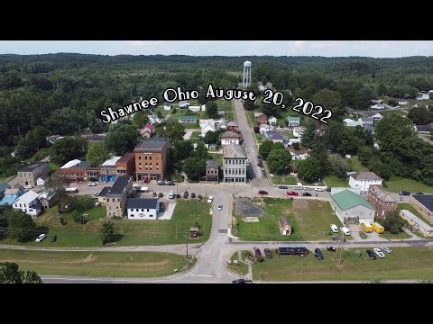 Shawnee Ohio on August 20, 2022 drone view in 4K.